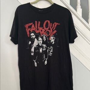 Black Fall Out Boy Band T-Shirt